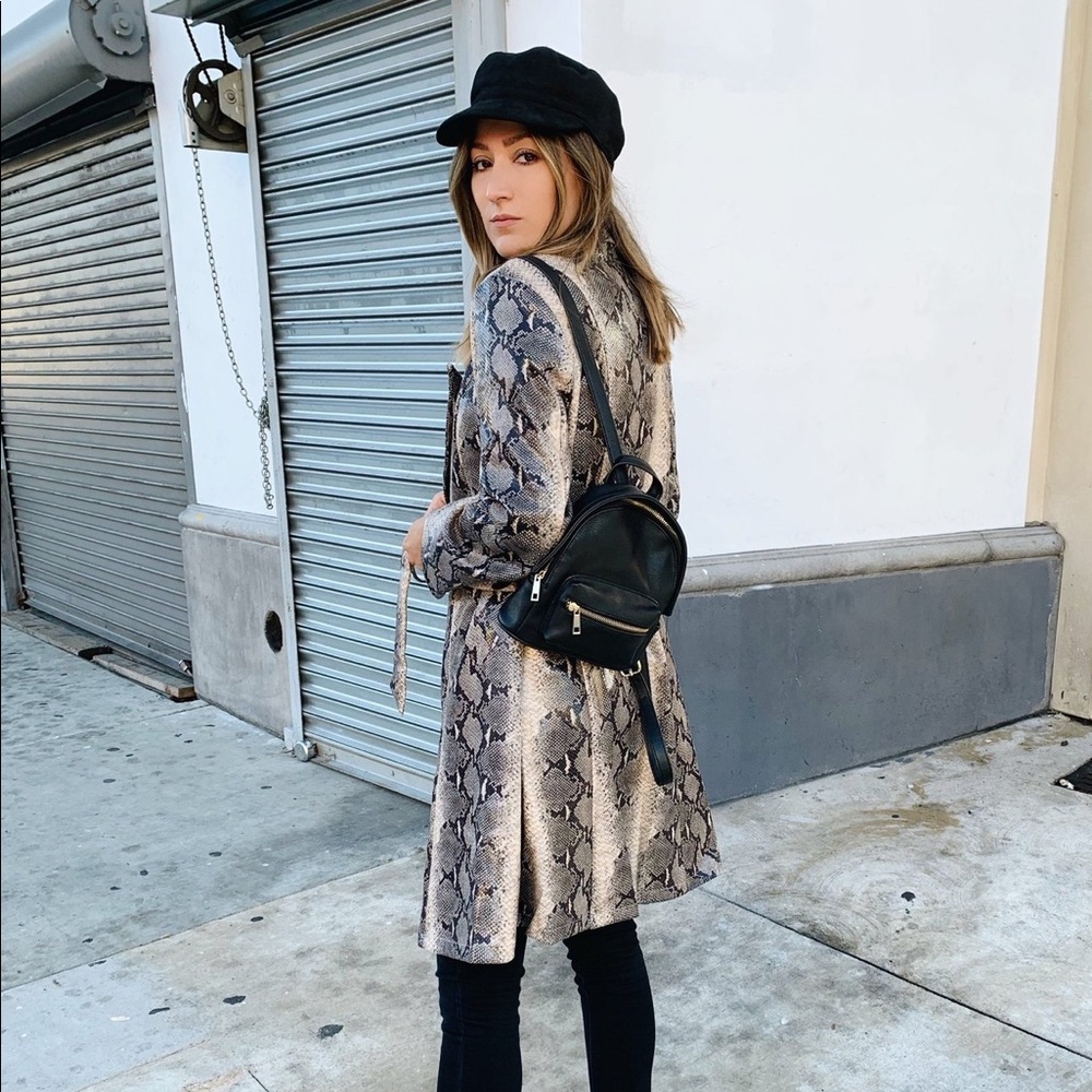 Snakeskin print coat NO TRADES OR OFFERS
